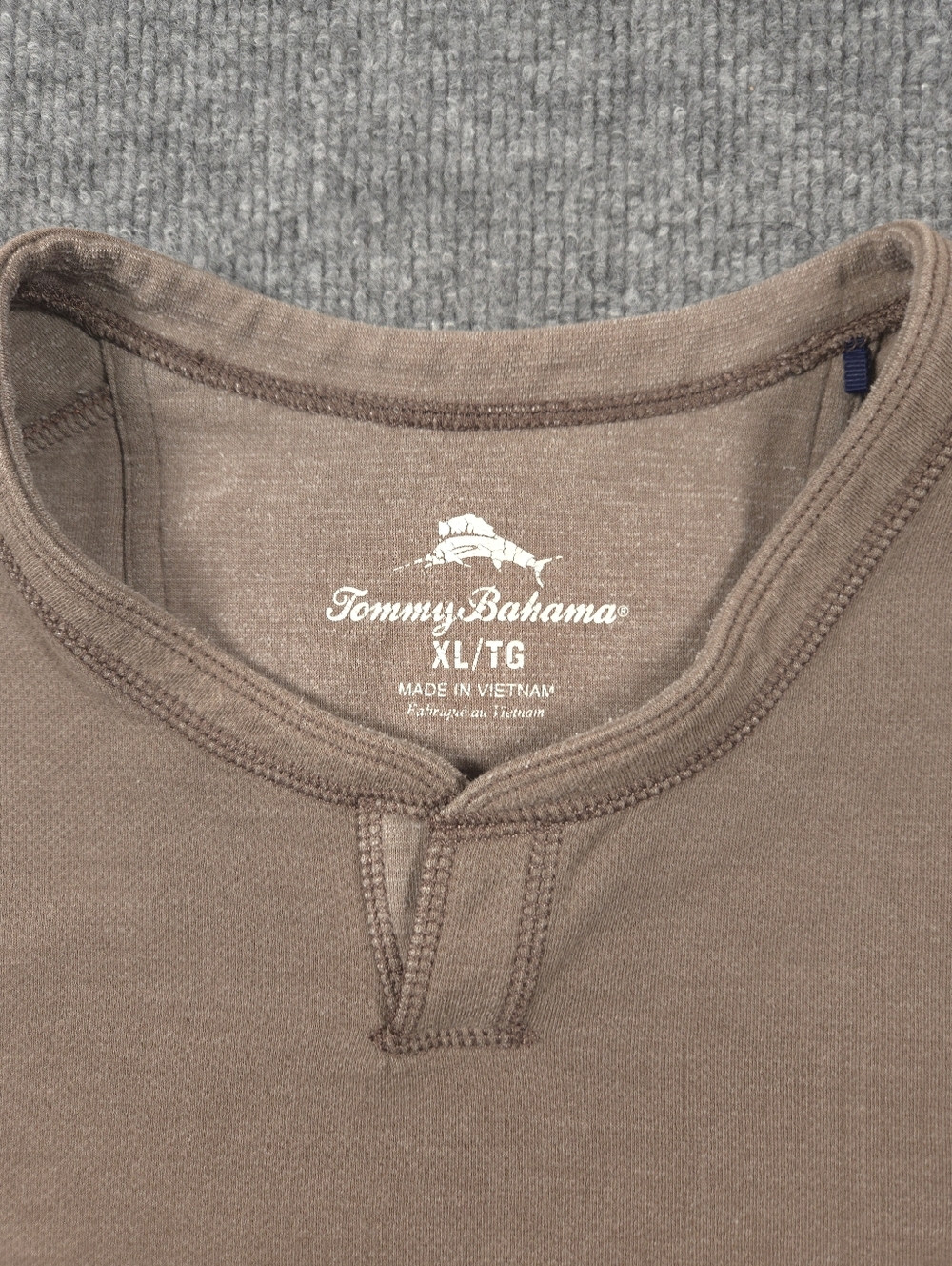Tommy Bahama Mens XL Brown Abaco Pullover Sweatshirt Long Sleeve Cotton - Picture 3 of 11